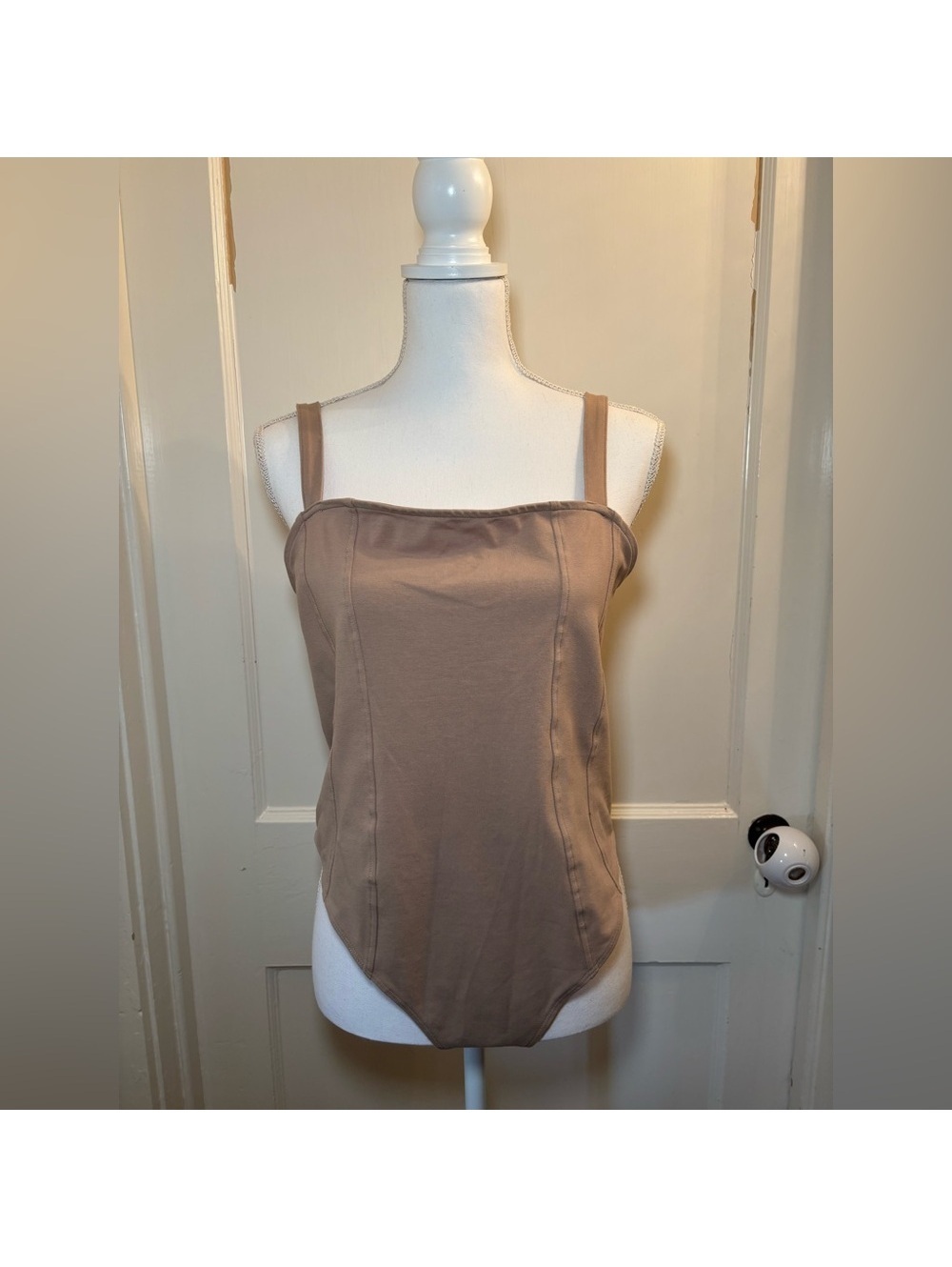 H&M Tan Sleeveless Bodysuit